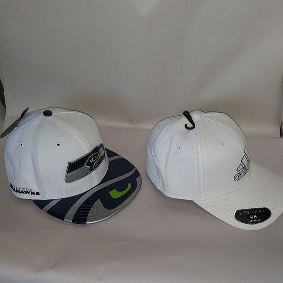 2 New White Hats / Baseball Caps ~ NWT - Picture 7 of 16